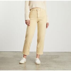 Everlane The Way High jeans size 28 Regular Archroma SoyBean- yellow High Rise